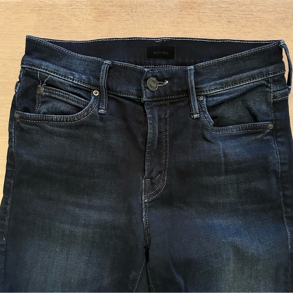 MOTHER Ankle Snippet Dark Wash Jeans - Picture 2 of 8